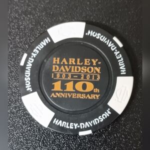 Harley-Davidson Poker Chip Black and White